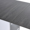 Drop Leaf Table Folding Dining Table With Mobile Wheels & Hidden Storage Shelf