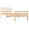 Bed Frame Solid Wood 100x200 cm