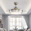 Invisible Ceiling Fan With Light 3 Colour LED Lamp 6 Speeds Remote Control Timer