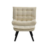 Occasional EXTRA SOFT Button Velvet Armchair with Footstool Lounge Sofa Fireside