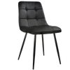 Set of 4 Dining Chairs High Back Velvet Kitchen Chair Modern Wood Legs Home