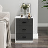 3 Drawer Wooden Bedroom Bedside Cabinet Furniture Storage Nightstand Side Table