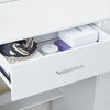 Large White Dressing Table with LED Light Mirror Vanity Make up Desk 7 Drawers