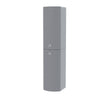 Dene 1400 mm Bathroom Wall Hung Cabinet Storage Tall Shelf Furniture Steel Grey
