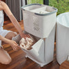 Rolling Laundry Sorter Cart Washing Basket Clothes Hamper Storage Bin On Wheels