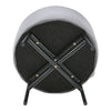 Round Velvet Makeup Seat Storage Ottoman Pouf Stool Dressing Table Vanity Chair