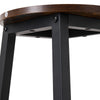 3 Space Saving Industrial Kitchen Bar Table Stool Set Breakfast Dining Chair Set