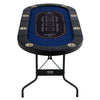 VEVOR 8 Player Oval Foldable Poker Table Casino Blackjack Texa Holdem Table 72"