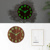 Luminous Silent Wall Clock Glow In The Dark Quartz Clocks Bedroom Night Light