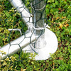 Walk In Chicken Run Galvanized Chicken Coop Hen House w/ Galvanized Frame & Lock