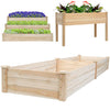 Wooden Garden Planters Flower Plant Pot Window Box Raised Bed Basket Multi Shape