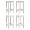 5 Piece Garden Bar Set White Solid Wood Pine T5O6