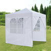 2x2m Waterproof Garden Pop-Up Gazebo Marquee Party Tent Canopy 4 Sides White
