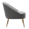 Velvet Upholstered Oyster Armchair Tub Chair Scallop Back 2 Seater Loveseat Sofa