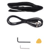 Glarry GP 4 Strings Electric Bass Guitar Cord Wrench Tool Right Handed Dark Blue