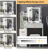 Dressing Table With Drawers Mirror Stool Set Makeup Desk Vanity Table Fytvldrlkj