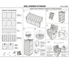 Garden Storage Sheds Chest Organiser Lockable Deck Box Patio Castors Box