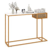 Modern Console Table Entryway Side Table 2-Tier Foyer Table Couch Table