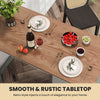 Counter Height Table Rectangular Pub Dining Table Kitchen Bar Table-Grey