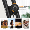 Foldable Exercise Bike Magnetic Cycling Bike w/ 8 Adjustable Resistance Home Gym