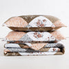 Boho Patchwork Bedspread Quilte Set Throw Rugs Bedding Pillowcases Double Size