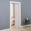 Folding Door PVC Internal Accordion Concertina Sliding Door Brown Ivory White
