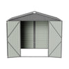 8x5.7ft Metal Garden Shed Galvanised Steel Storage House With Lockable Door NEW