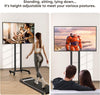 Extra Large Floor TV Stand TV Mount Adjustable Height Free Standing Home Office