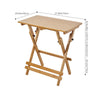 Portable Camping Bamboo Wooden Table Breakfast Writing Laptop Table Adjustable