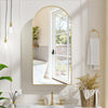 Arched Mirror Cabinet Bathroom Medicine Cabinet Wall Mounted Storage Metal Frame
