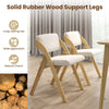 Set of 2 Dining Chairs Folding Kitchen Chair Modern Side Chair