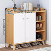 Shoe Cabinet Rack 2 Door 3 Cells Cupboard Footwear Stand Wooden Storage Unit