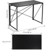 100 cm Folding Desk Foldable Computer Desk Table No Assembly Home Office Table