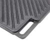 Cast Iron Griddle Plate Fry Pan Grill Bbq Cooking Skillet Double Side Reversible