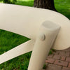 Cream Cross Back Dining Chair Set of 6 Comfortable & Stylish Wooden Home Cafe