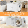 Large Cat Litter Box Enclosure Hidden Cat Washroom Cat House with Storage Rack