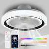 RGB LED Ceiling Fan Light Dimmable Adjustable Wind Speeds with Music Mfouvbwfkqj
