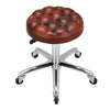 2x Retro Brown Bar Stools Leather Breakfast Kitchen Spa Chair Swivel Office Seat