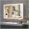 Extra Large Illuminated Bathroom Mirror Wall Mounted Touch Mirror with Demister