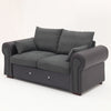 Luxury 2, 3 Seater Linen Fabric Couch Sofa Corner Chaise Living Room Furniture