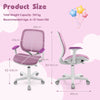 Kids Swivel Desk Chair Ergonomic Children Rolling Study Chair w/Mesh Back