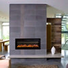 Electric Fireplace Wall Mounted Inset Into Fire Heater LED 9 Flames with Remote