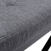 Linen Dressing Table Stool Soft Cushioned Seat Makeup Bench Chair Pouffe Modern