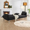 Modern Fabric Sofa Bed 3 Seater Click Clack Living Room Recliner Couch Sofa Grey