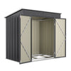 Sturdy Shed Garden Storage Galvanised Metal Steel Sheds w/ DoubeDoor Ventilation