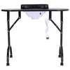 Foldable Wheeled Manicure Nail Table Beauty Salon Portable Technician Work Desk