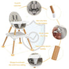 4 in 1 Baby High Chair Infant Child Feeding Seat Highchair Food Tray Safety Belt