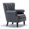 Linen Fabric Sofa Accent Chair Cocktail Armchair Sofa Padded Rivet Lounge Seat