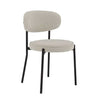 Dusk Mia Sand Matte Velvet & Black Set of 2 Dining Chairs RRP £159