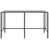 11 Piece Garden Bar Set Black -coated Steel H0T9